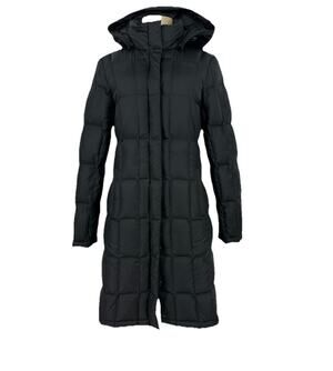 The North Face Small Women Puffer Jacket 550 Down Coat Black Hooded CLT